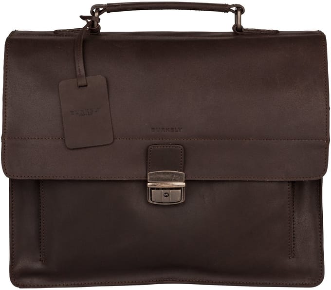 BURKELY Vintage Scott Briefcase 2-Comp. Heren Aktetas - Bruin