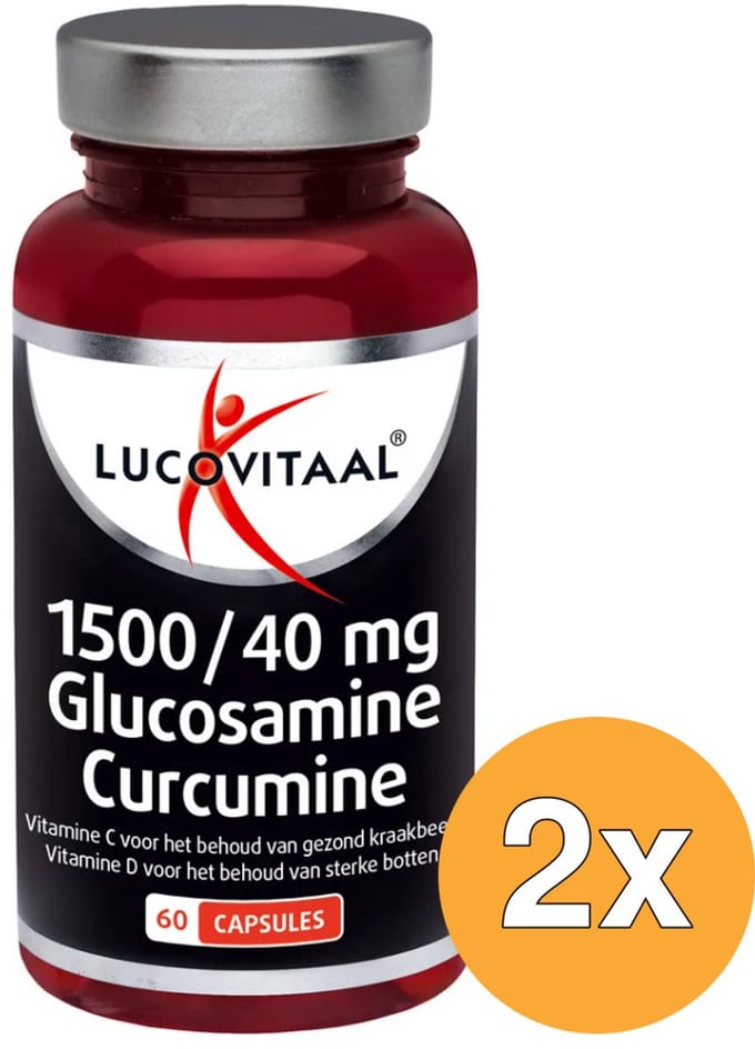 2x Lucovitaal Glucosamine Curcumine (60 capsules)