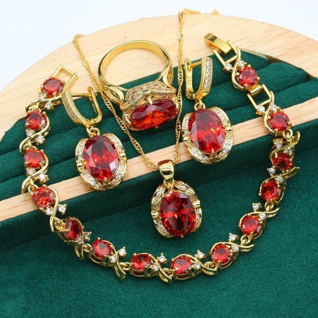 Ensemble de bijoux en zircon incrusté de diamants Dames Accessoires romantiques Mode Luxe Haut de gamme Lumière 10 yards beige
