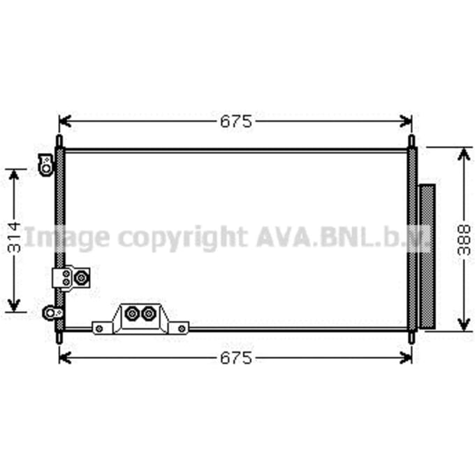 Condensator, airconditioning AVA COOLING HDA5239D AVA