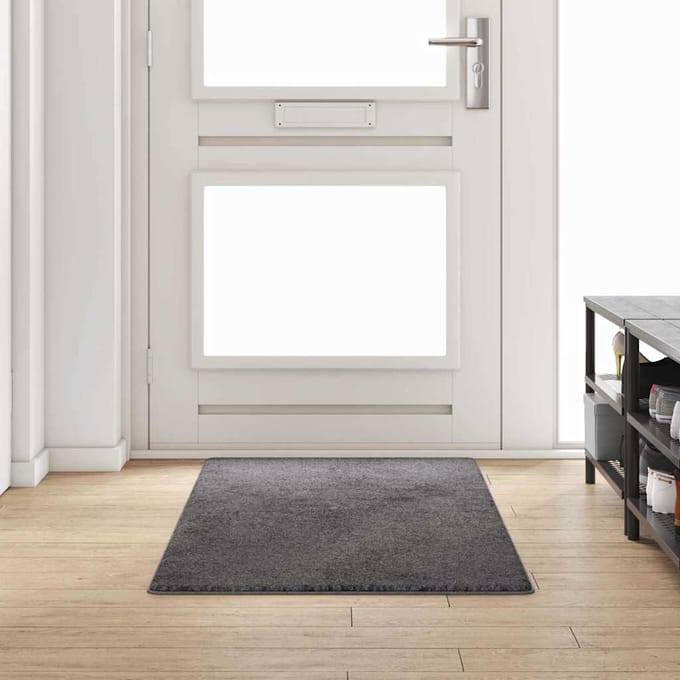 vidaXL Tapijt Loper Grijs 80 x 200 cm 100% Polypropylene Tuft