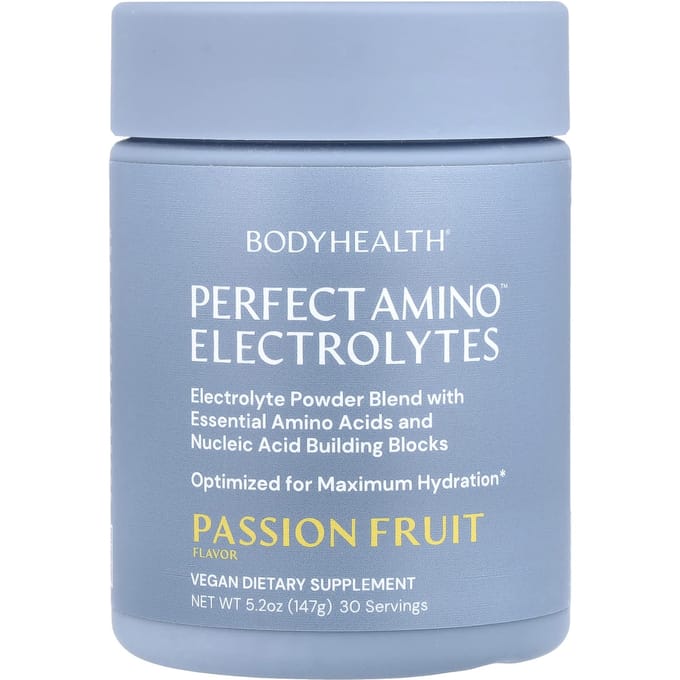BodyHealth, Perfect Amino™ Elektrolyten, Passievrucht, 5.2 oz (147 gr)
