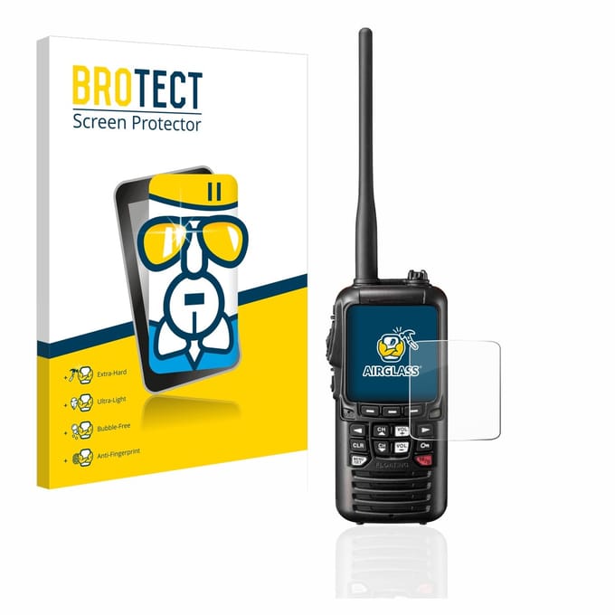 Screenprotector voor Standard Horizon HX890 Beschermglas transparant