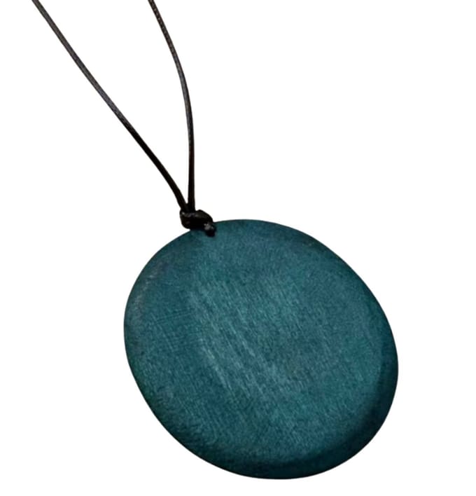 Ketting- Hout -petrol -verstelbaar- Charme Bijoux