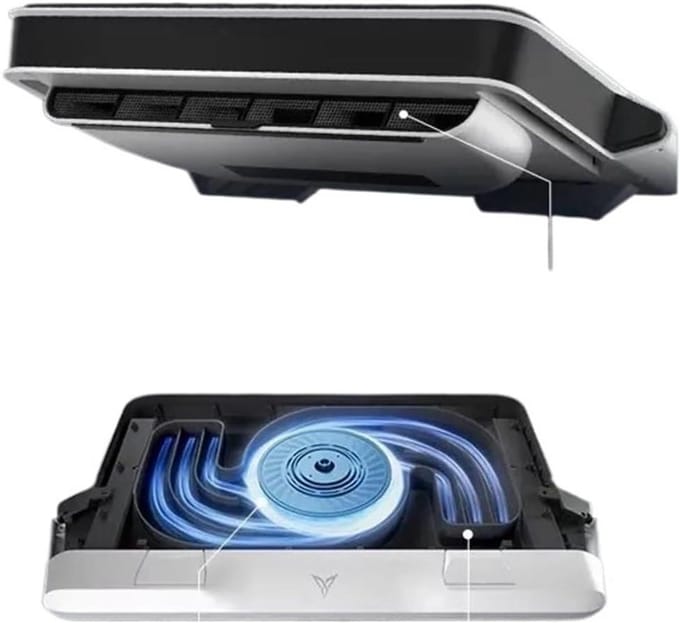 Laptop Koeler - Laptop Ventilator - Langdurig Gebruik - Dubbele Ventilator - Tot 17 inch - Zwart
