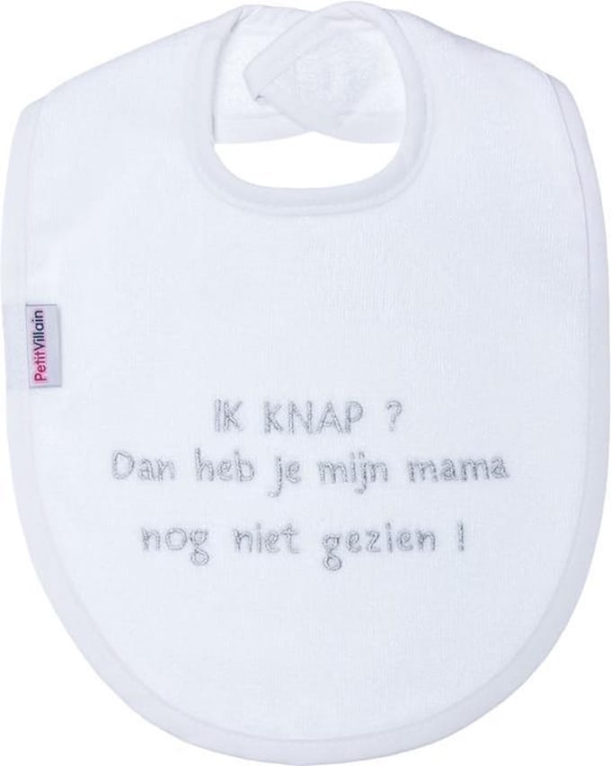 Slab met tekst Ik knap dan heb je mijn mama..