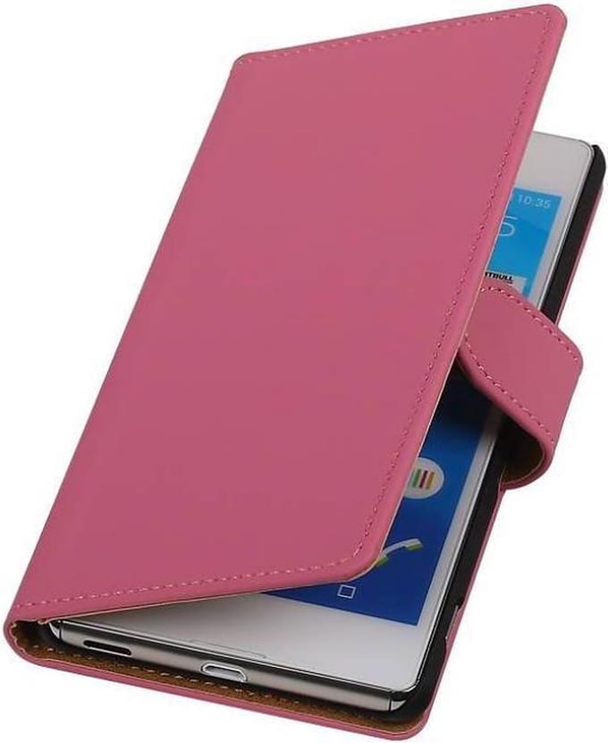 Bookstyle Wallet Case Hoesje Geschikt voor Sony Xperia M5 Roze
