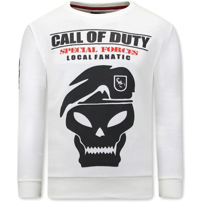 Heren Sweater met Print - Call Of Duty - Beige