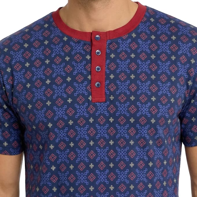 Heren Katoenen Zomer Korte Pyjama's KL30000