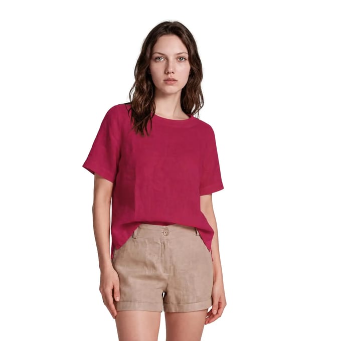 Vrouwenblouse Haris Cotton Essentials Split Hem