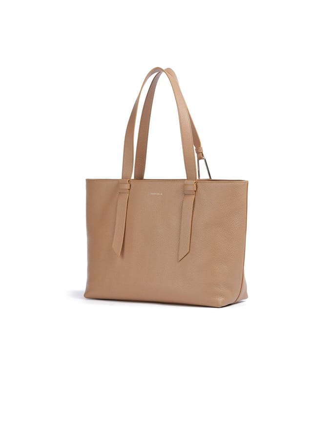 COCCINELLE Leren Schoudertas Malory Handbag Skin Lichtbruin