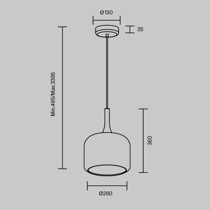 Maytoni LED hanglamp Spirito, goud, glas/metaal, Ø 26 cm