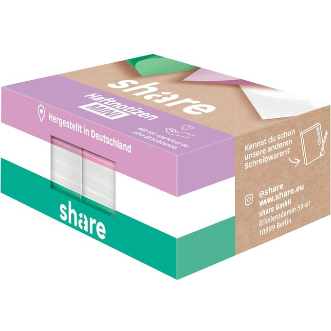 share Haftnotizblok Mini, 6x100 vellen