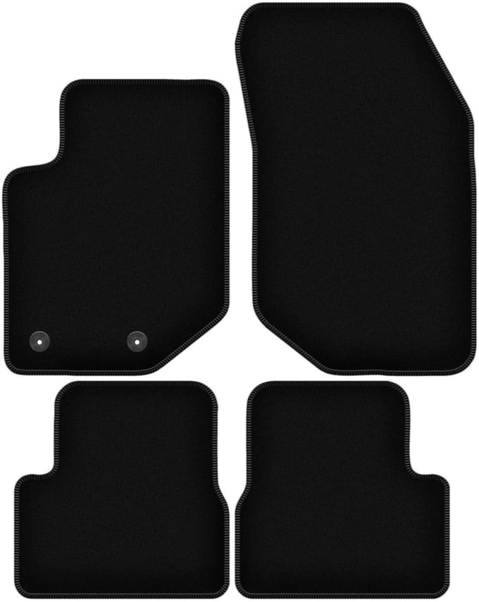 Wielganizator WLG-BASIC Serie - Velours Automatten - Zwart - Jeep Avenger Crossover