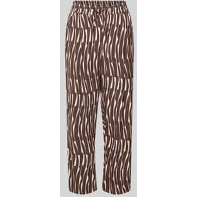 Wide leg stoffen broek van viscose model 'Marou bamboo'