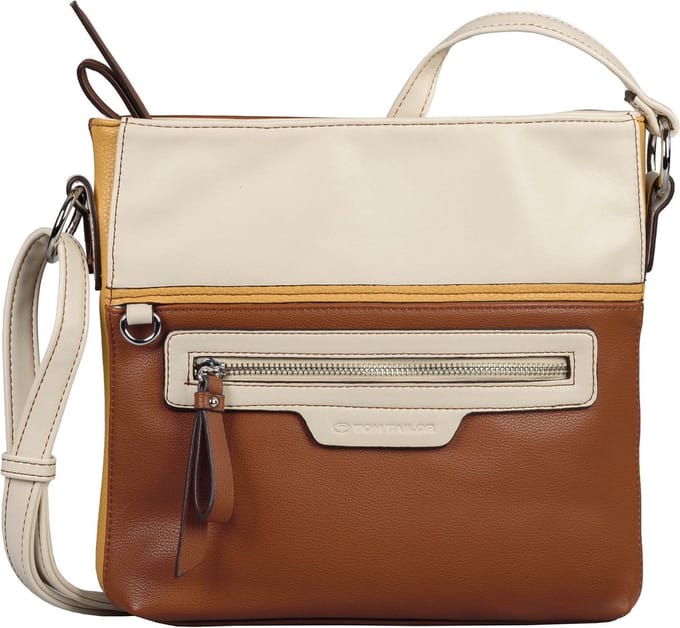 TOM TAILOR Schoudertas Jule Crossbody Bag Mixed Cognac Bruine
