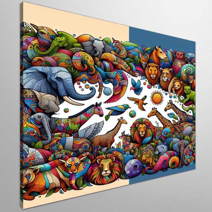 Kunstprint | Wanddecoratie | Canvas | 60 × 60 cm