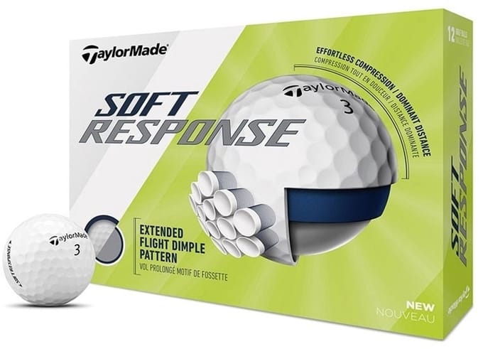TaylorMade Soft Response Golfballen 2020 - Dozijn / 12 stuks - Wit