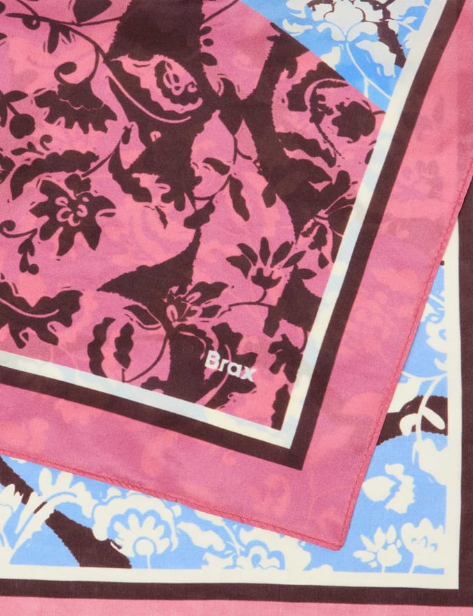 Brax Dames Sjaal  Style JANE blackberry violet, roze, maat 0SIZE