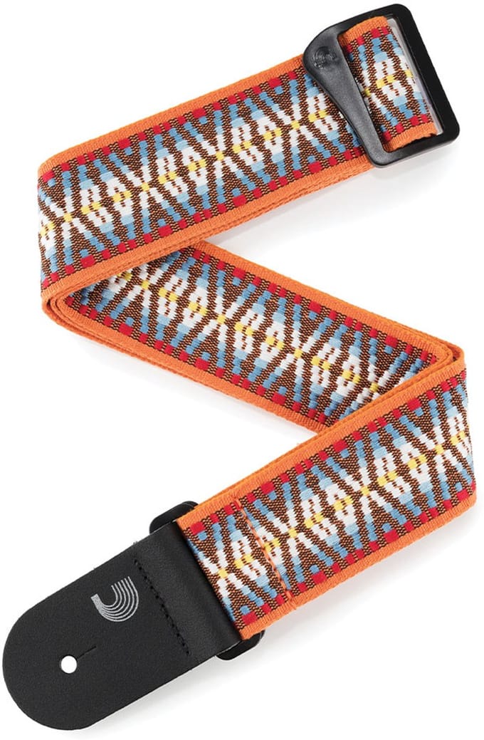 D'Addario 50G08 Geweven Gitaarband Sunrise Hootenanny