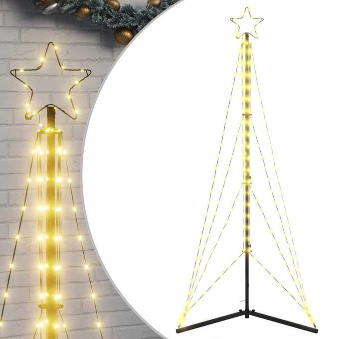 vidaXL - LED-kerstboom - 363 - LEDs - warm - wit - 182 - cm