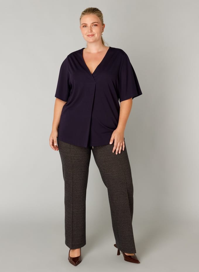 YEST CURVE Fawn Tops - Dark Navy - maat X-0(44)