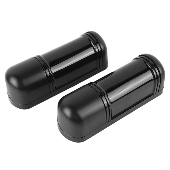 Infrarood Straaldetector Draadloos Waterdicht Drievoudige Straal Lichaamsdetector Sensor Alarm voor Buiten Thuis black