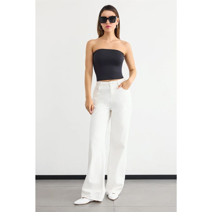 Strapless Crop Top