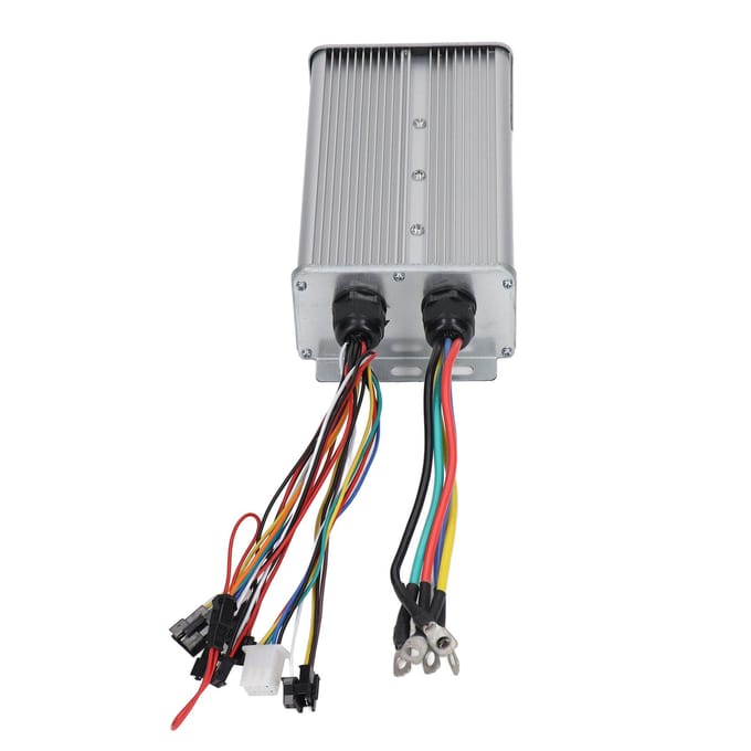48V 72V 60A Elektrische Fiets Controller Dual Mode 18 Buis Sinusgolf Controller met SM Connector gray