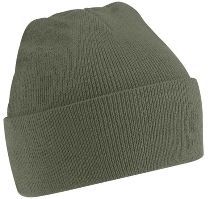 Muts - Beanie - Olijfgroen - Gehaakt - Wintermuts - Warm - 'Original Cuffed Beanie' - Jonyx