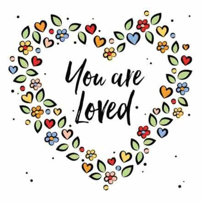 Wenskaart - You Are Loved - Met Envelop