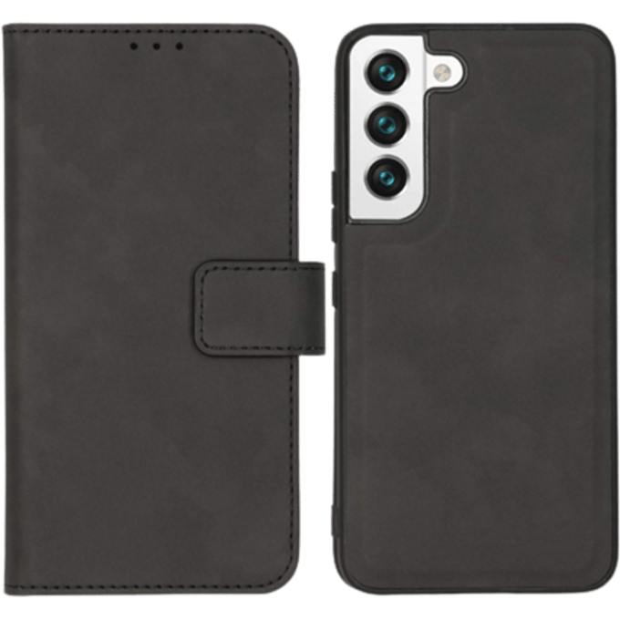 Kees Galaxy S22 Luxe 2-in-1 Portemonnee Hoesje Zwart