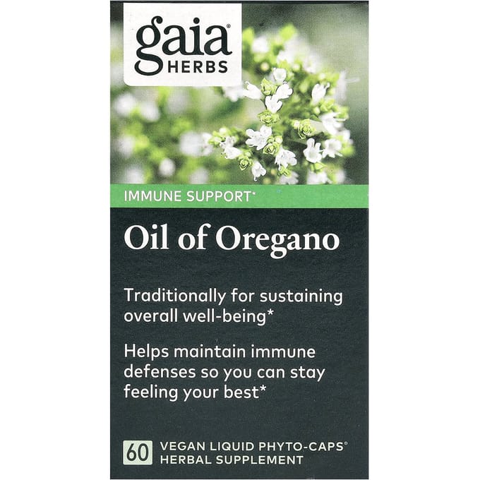 Oregano Olie, Vegan Vloeibare Fyto-Caps 60 Tabletten