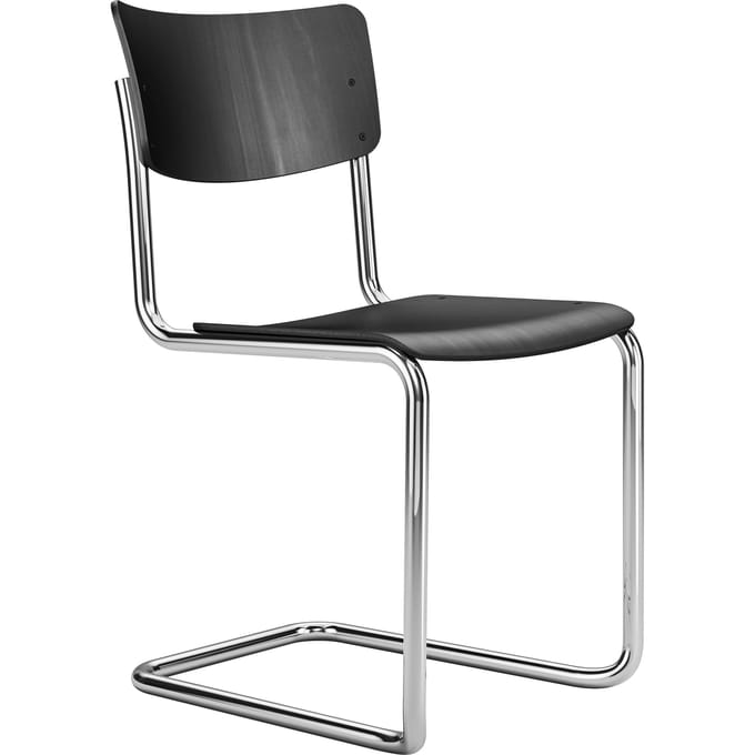 Thonet - S 43 ST sledestoel - zwart