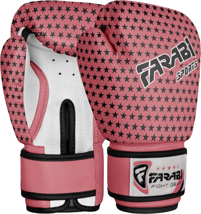 Bokshandschoenen voor Kinderen 4 oz - Roze Star Junior Handschoenen