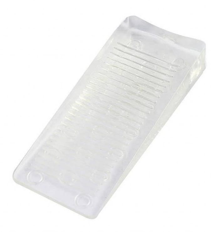 Benson Deurwig - flexibel rubber - 21 mm - stopper - transparant - deurstop