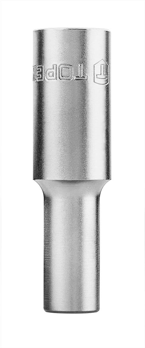 Topex - Lange Zeskantdop - 1/2" - 10 mm - Chroom Vanadium Staal