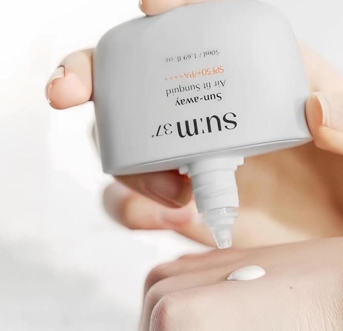 su:m37 Sun-away Air fit Sunquid SPF50+/PA++++ 50ml white