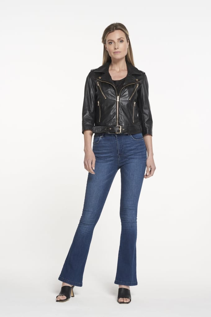Ibana Kate Moss Black/gold Größe: 36 | Lederjacken Outlet | Damen | Schwarz