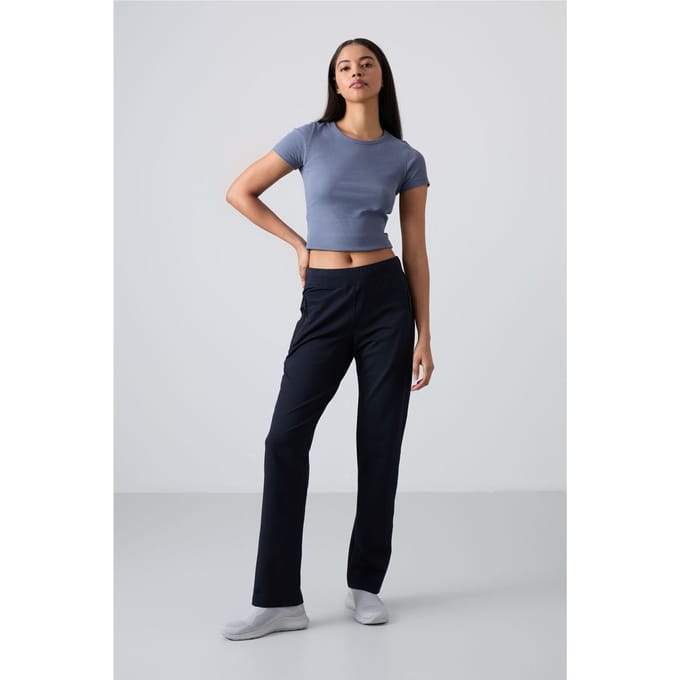 Vrouwen Rechtemodige Fleece Trainingsbroek