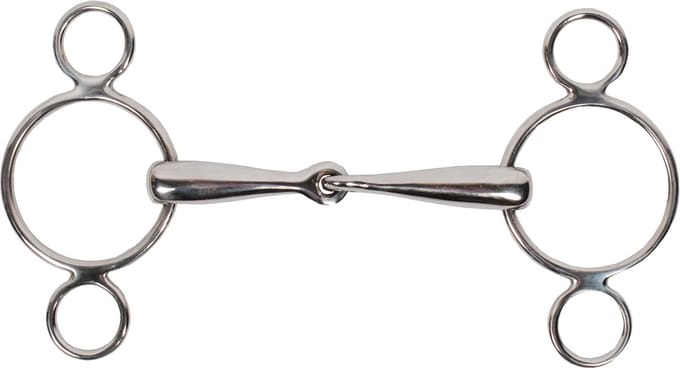 Pagony Pessoa Bit 3 Rings 18mm - Maat: 13,5 - Zilver - RVS