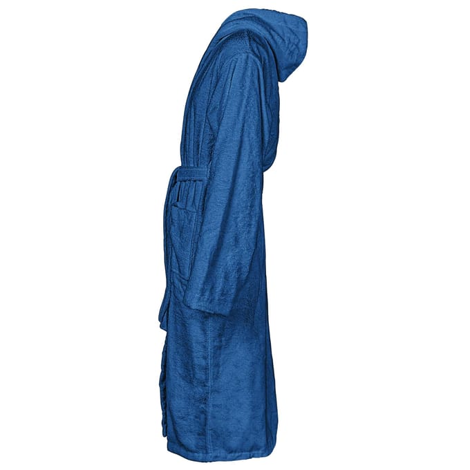 vidaXL Badjas KINN Blauw M Katoen