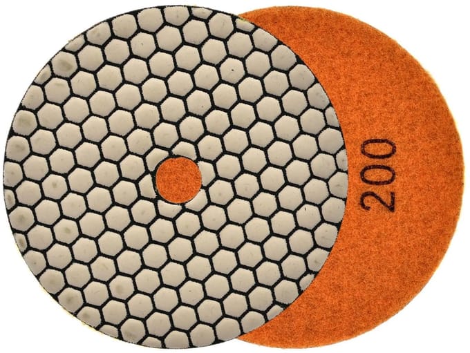 GEKO Diamant polijstpad - Droog gebruik - 125 mm - klittenband bevestiging