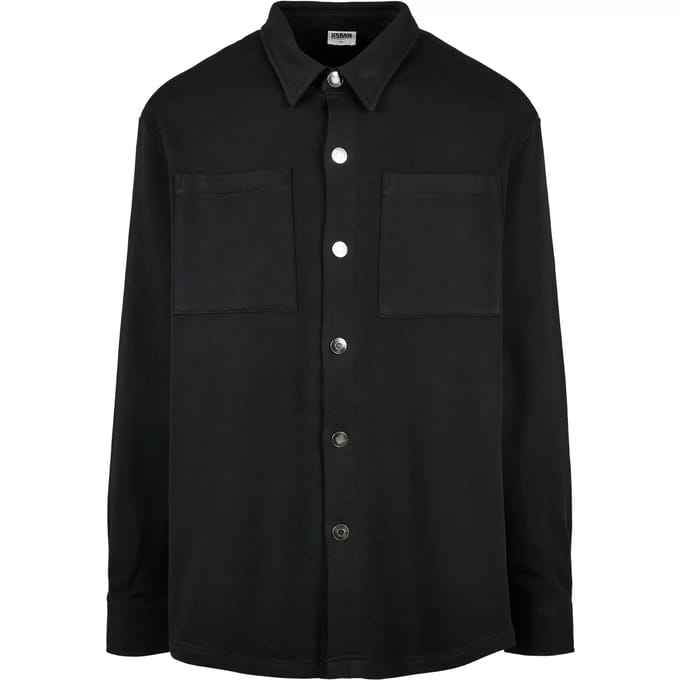 Urban Classics Overhemd -S- Organic Terry Zwart