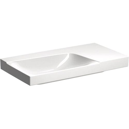 Geberit Xeno² washbasins 90 cm with shelf right, without tap hole 500.534.01.1