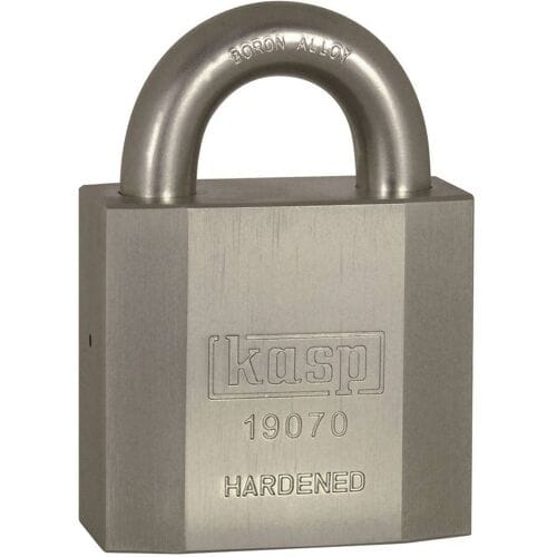 Kasp K19070D Hangslot 70 mm Verschillend sluitend Zilver Sleutelslot