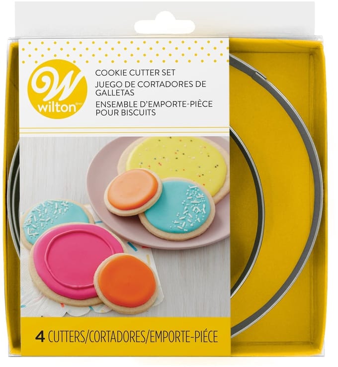 Wilton Uitsteekvormpjes Set - Koekvormpjes - Rond - 4 Stuks