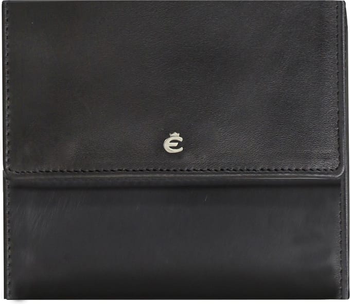 Esquire Harry Portemonnee Leer 10 cm - Jongens - Horizontaal - black