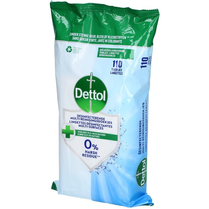 Reinigingsdoekjes Dettol antibacterieël Cleanser 110 stuks