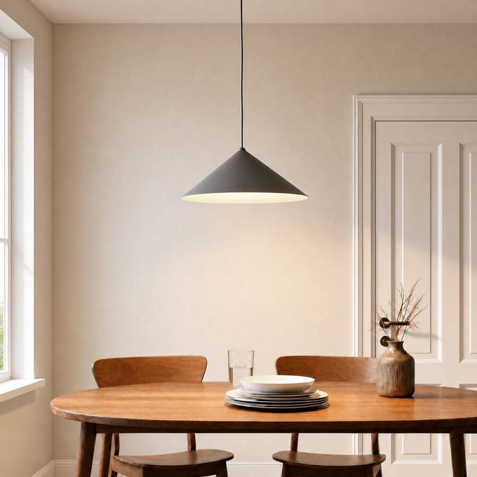 TK Lighting Hanglamp Lume L, bruin, metaal, Ø 40 cm, GX53